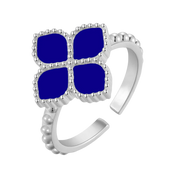 جوري / خاتم اللؤلؤ باللون الفضي