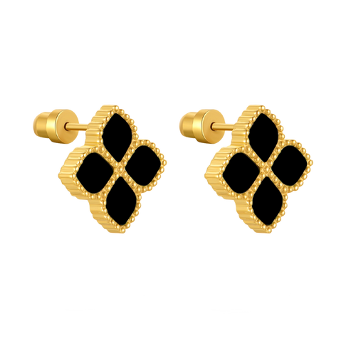 Joory / Earrings Black Gold