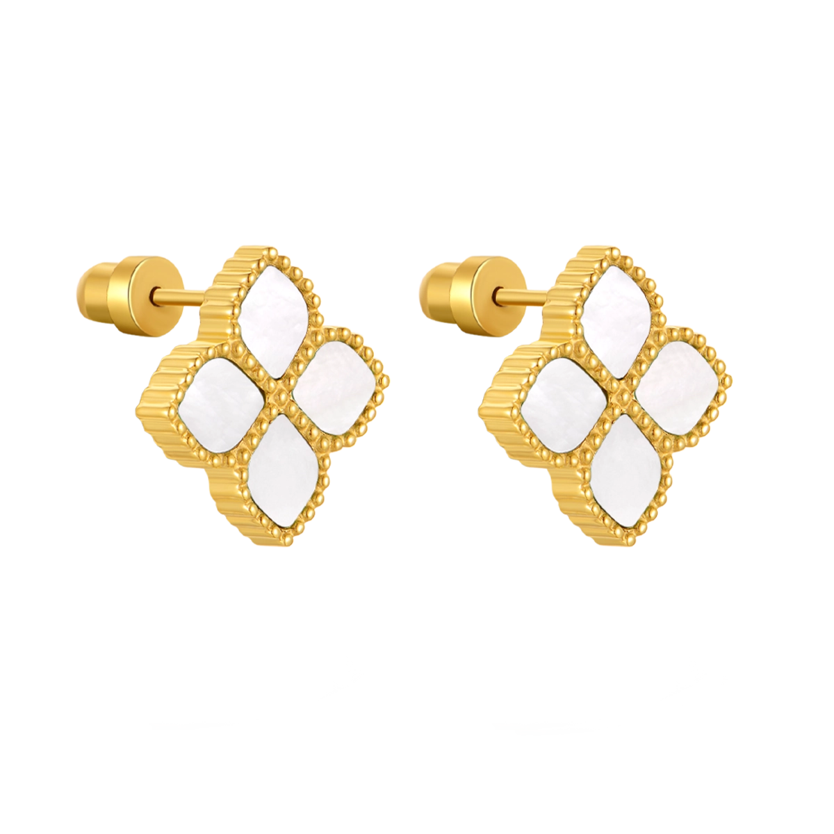 Joory / Earrings Pearl Gold