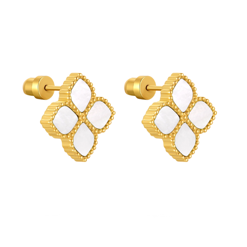 Joory / Earrings Pearl Gold
