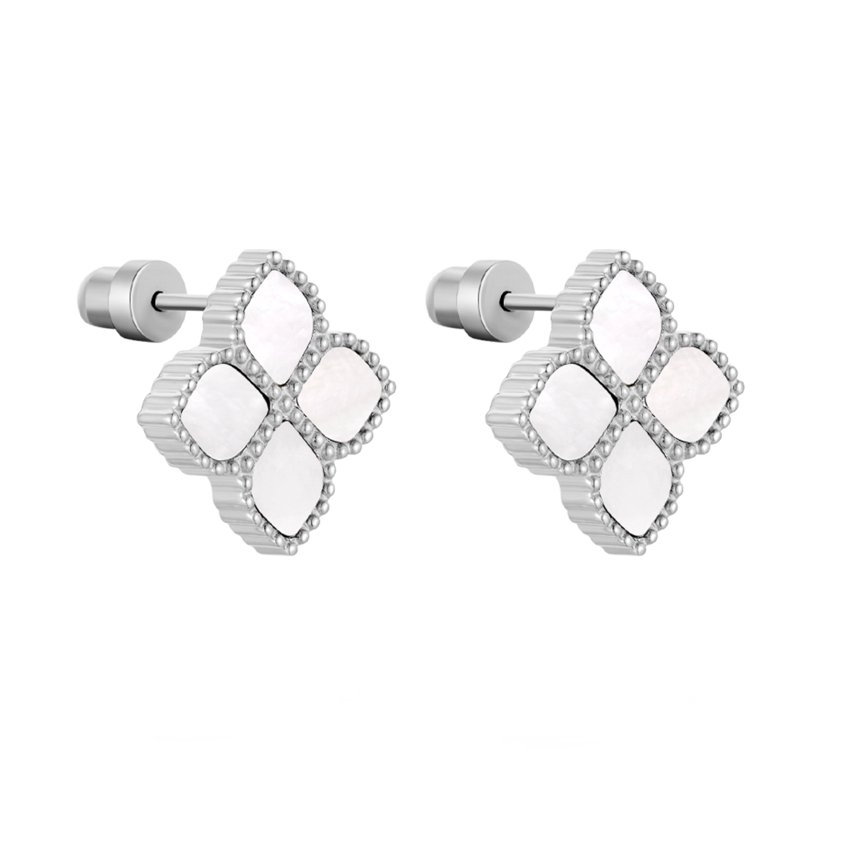 Joory / Earrings Pearl Silver