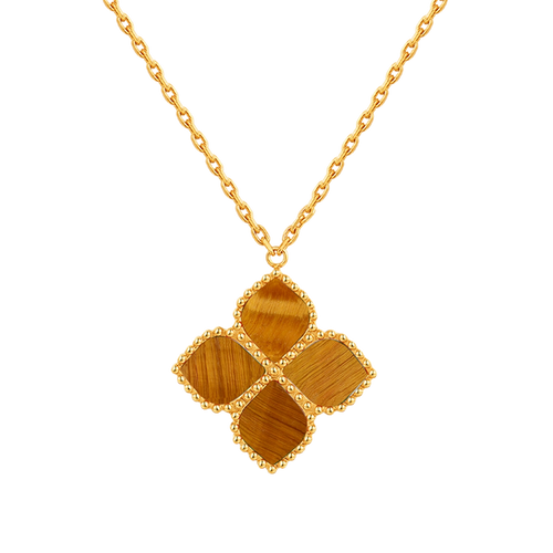 Joory / Necklace Tiger Eye Gold