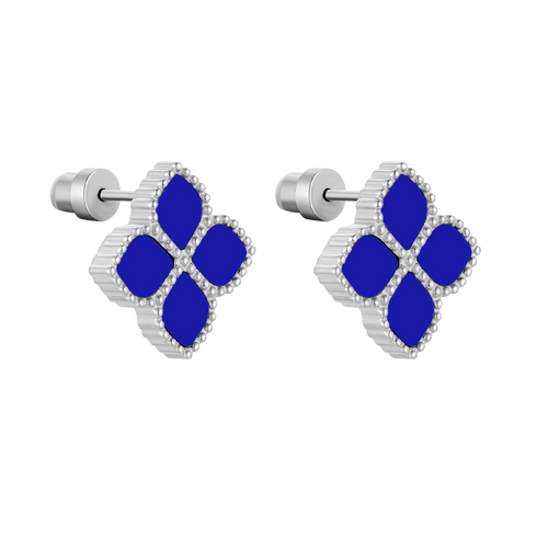 Joory / Earrings Blue Silver