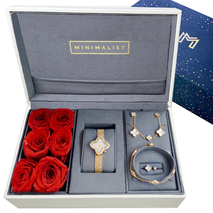 Flower Box / Jawaher and Mini Joory Pearl Gold