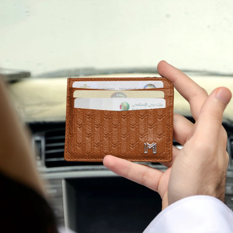 Maitha / Card Holder, Tan - Gift Set
