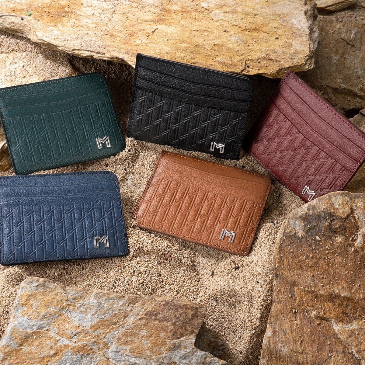 Camel Leather Green / Silver