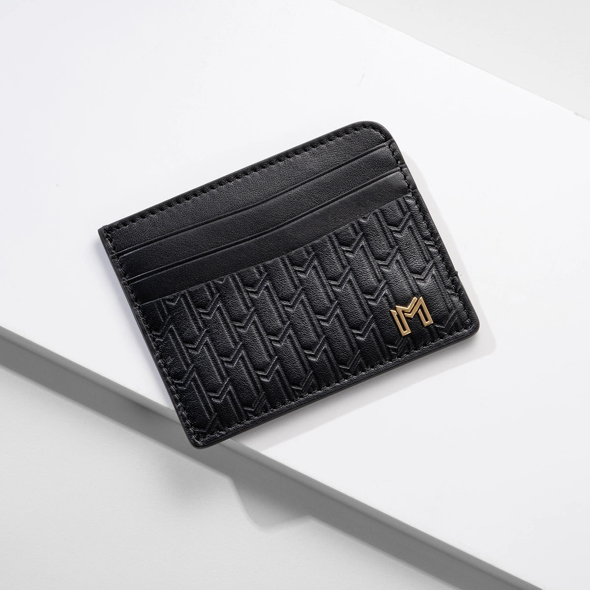 Italian Calfskin Leather Black / Gold