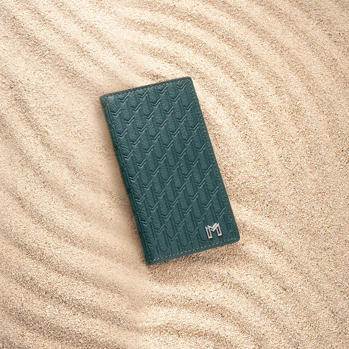 Camel Leather Green / Silver