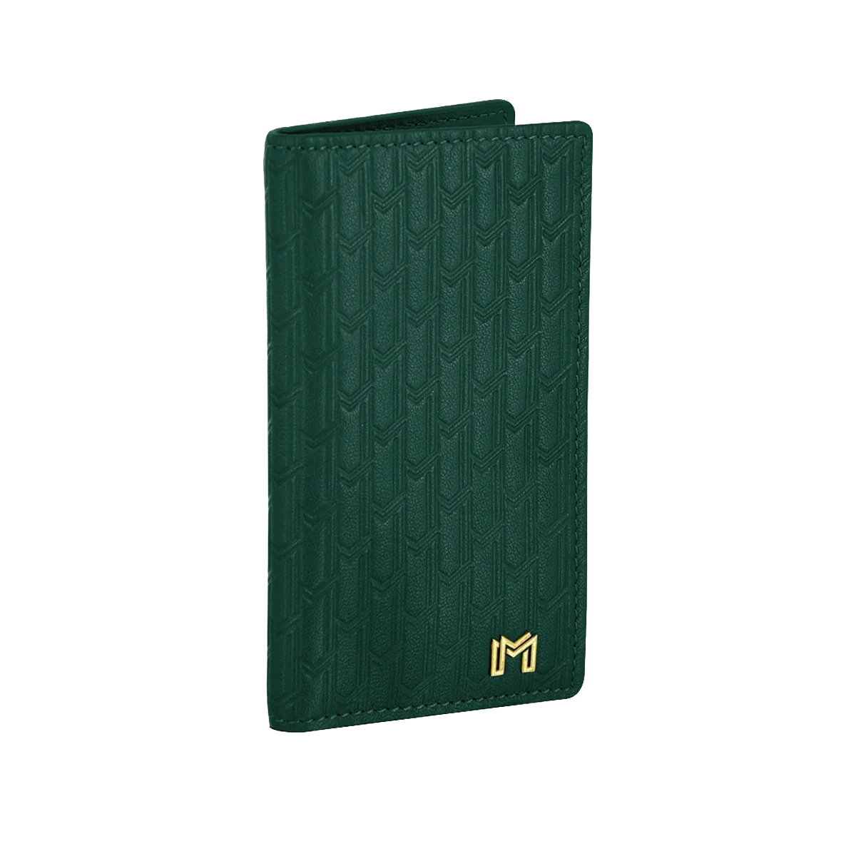 Italian Calfskin Leather Green / Gold