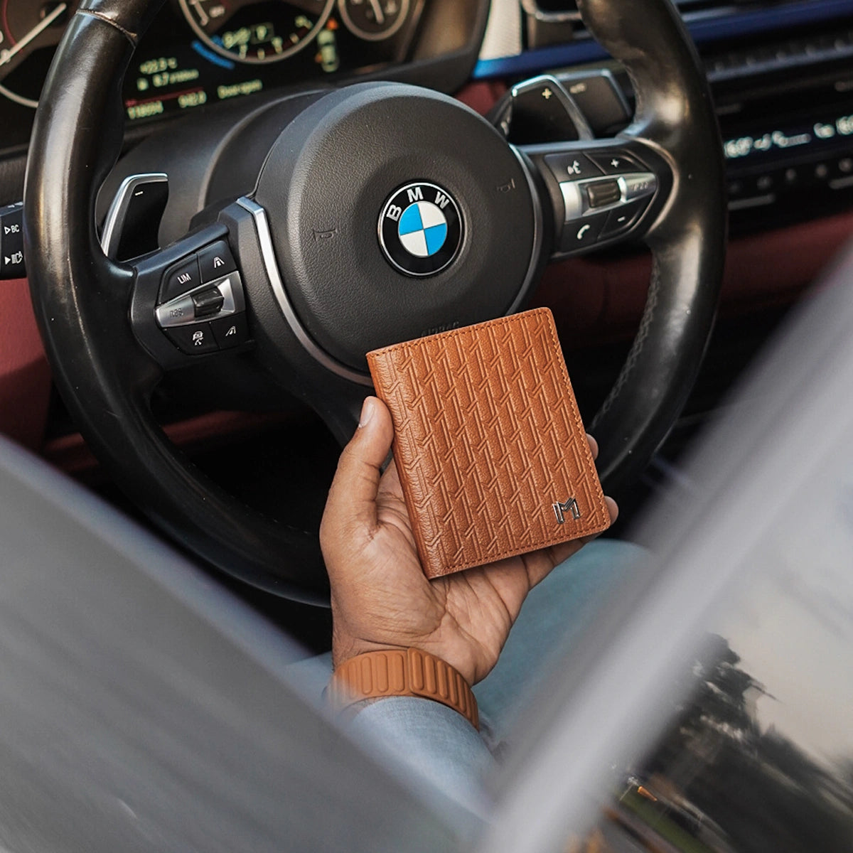 Camel Leather Tan / Silver