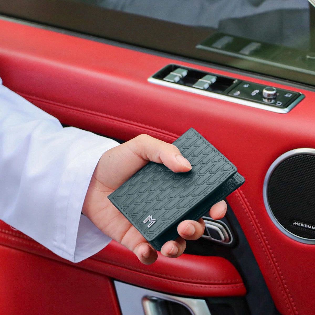 Camel Leather Green / Silver