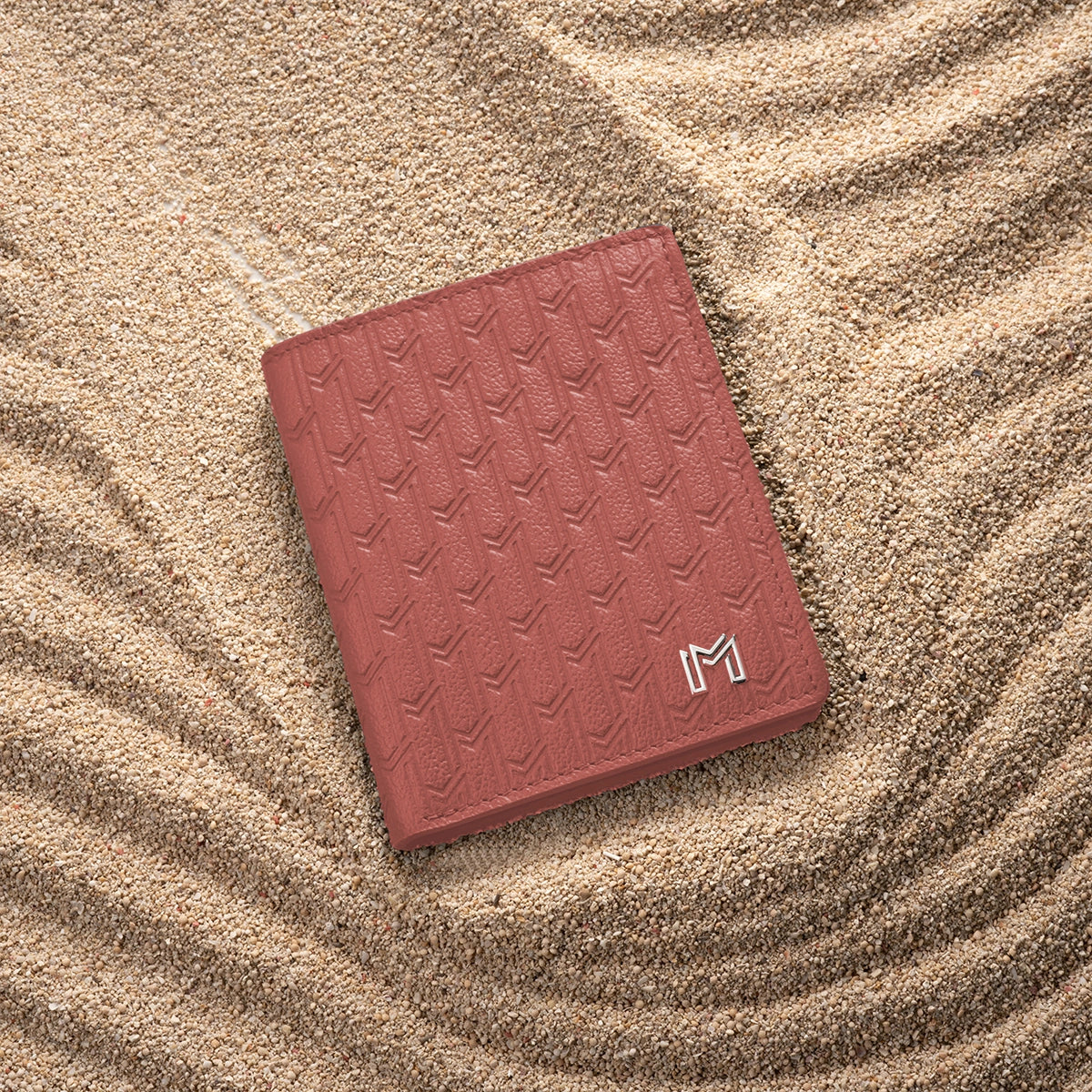 Camel Leather Pink / Silver