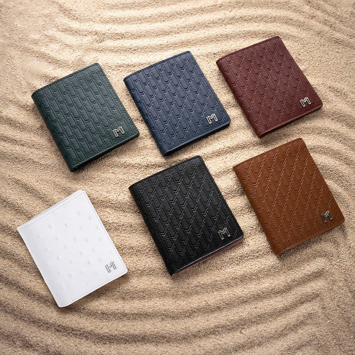 Camel Leather Burgundy / Silver