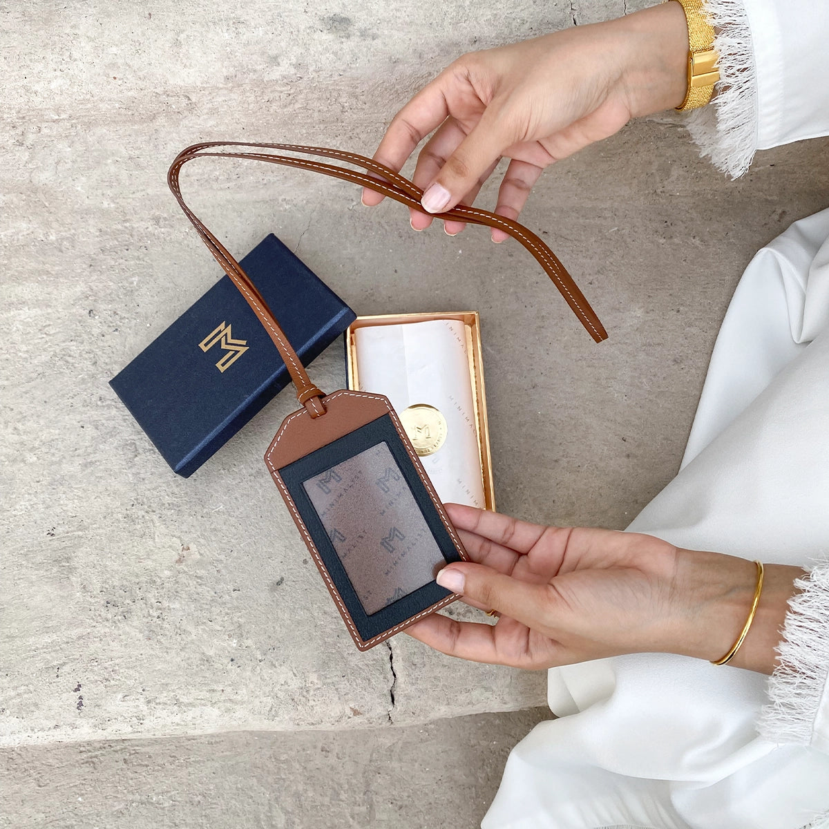 Lanyard / Black & Tan