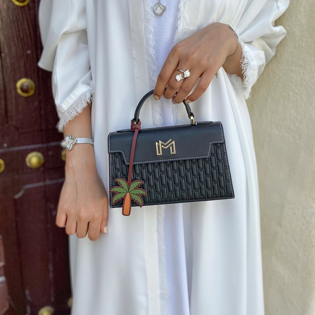 Leather Charm / Palm Tree