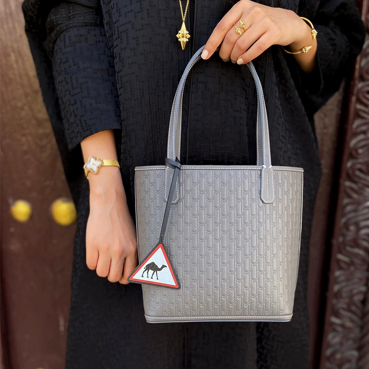 Leather Charm / Camel Crossing