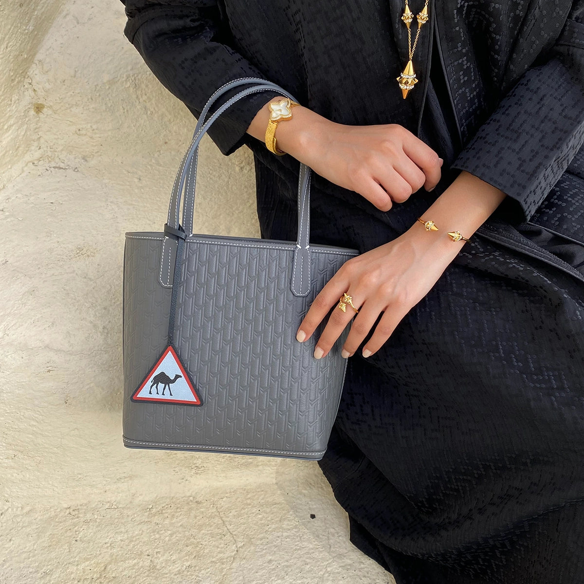 Leather Charm / Camel Crossing