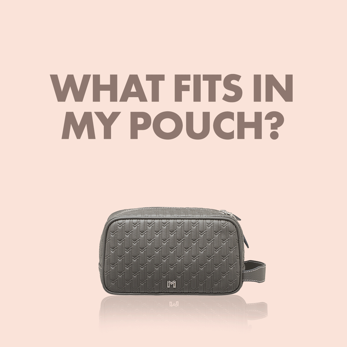 Travel Pouch Grey / Silver