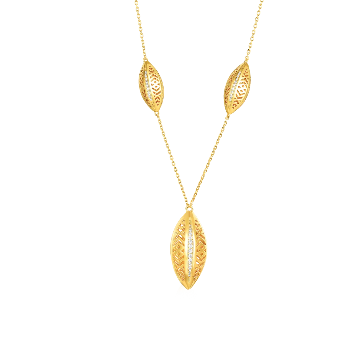 Leaf / Necklace Gold