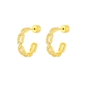 Links / Hoop Earrings Gold