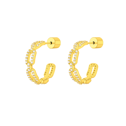 Links / Hoop Earrings Gold
