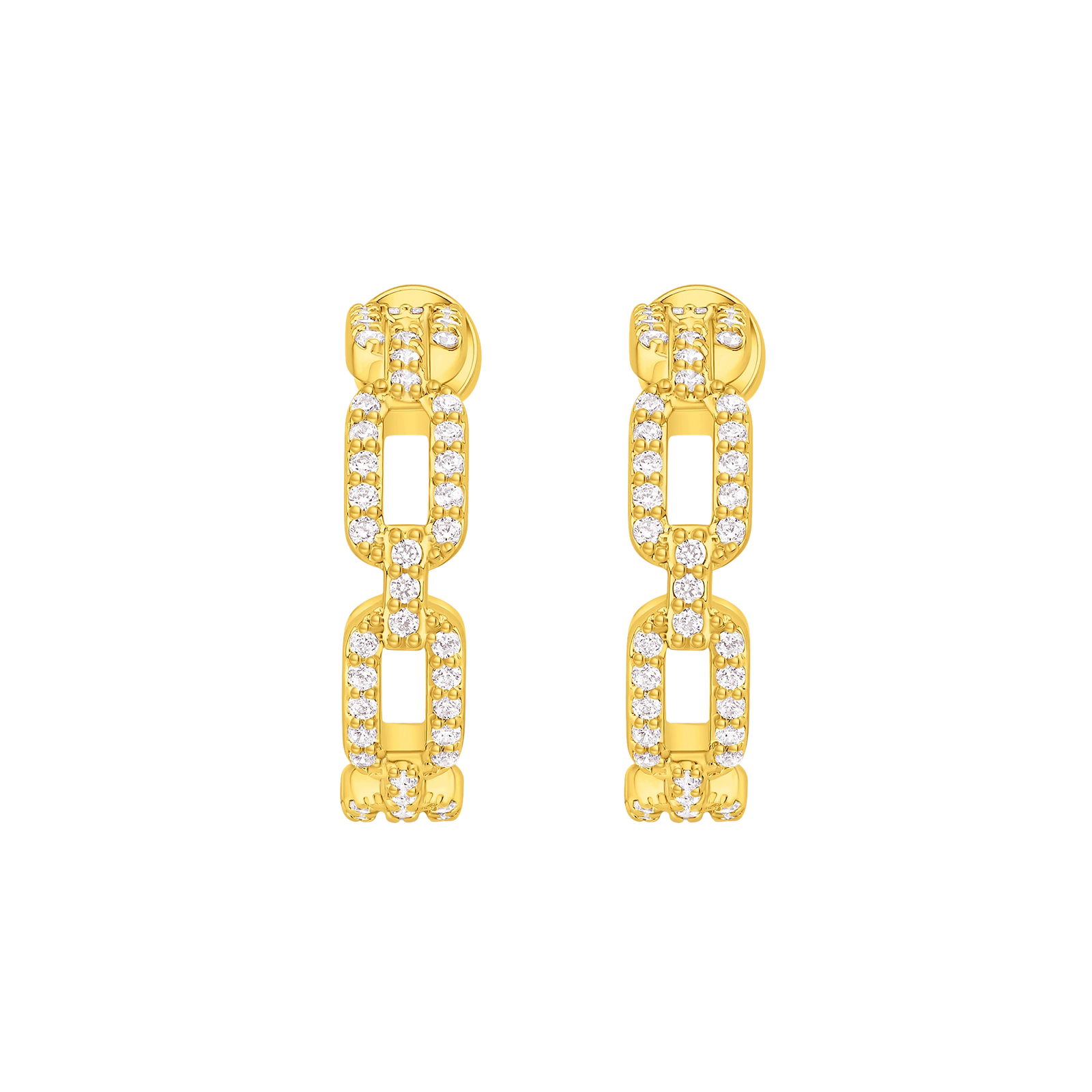 Links / Hoop Earrings Gold