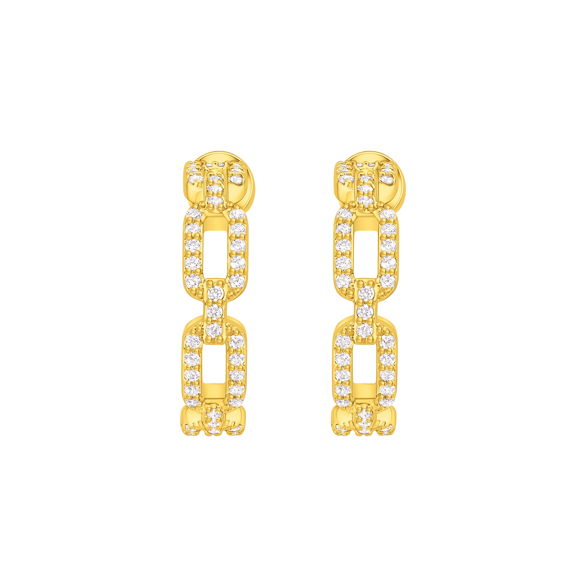 Links / Hoop Earrings Gold