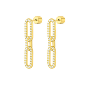 Links / Long Earrings Gold