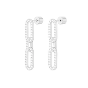 Links / Long Earrings Silver