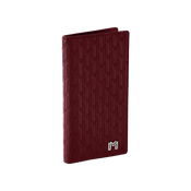 Camel Leather Burgundy / Silver