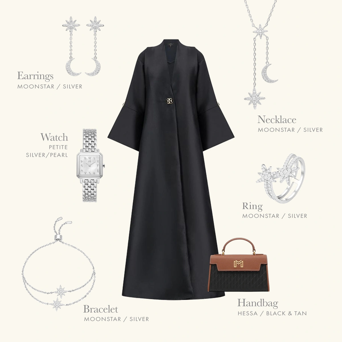 Moonstar / Double Ring Silver