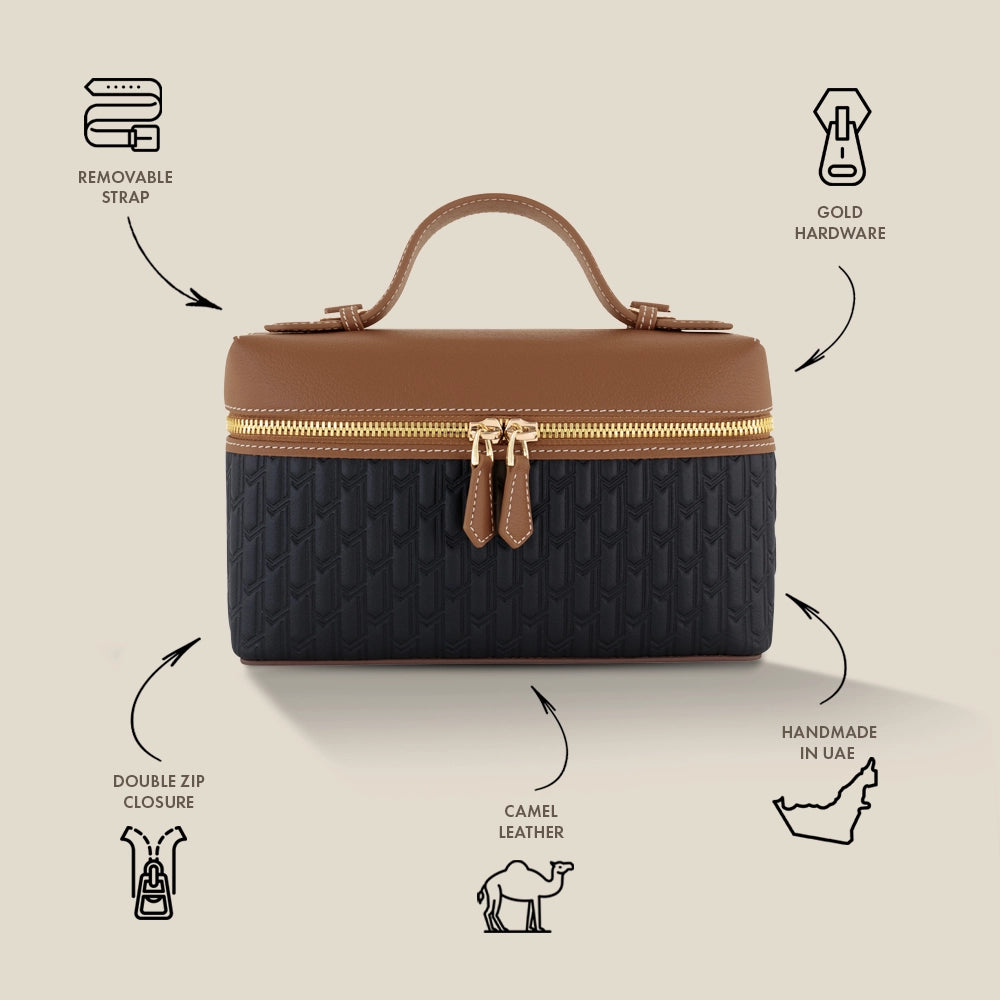 Maitha Handbag / Black & Tan