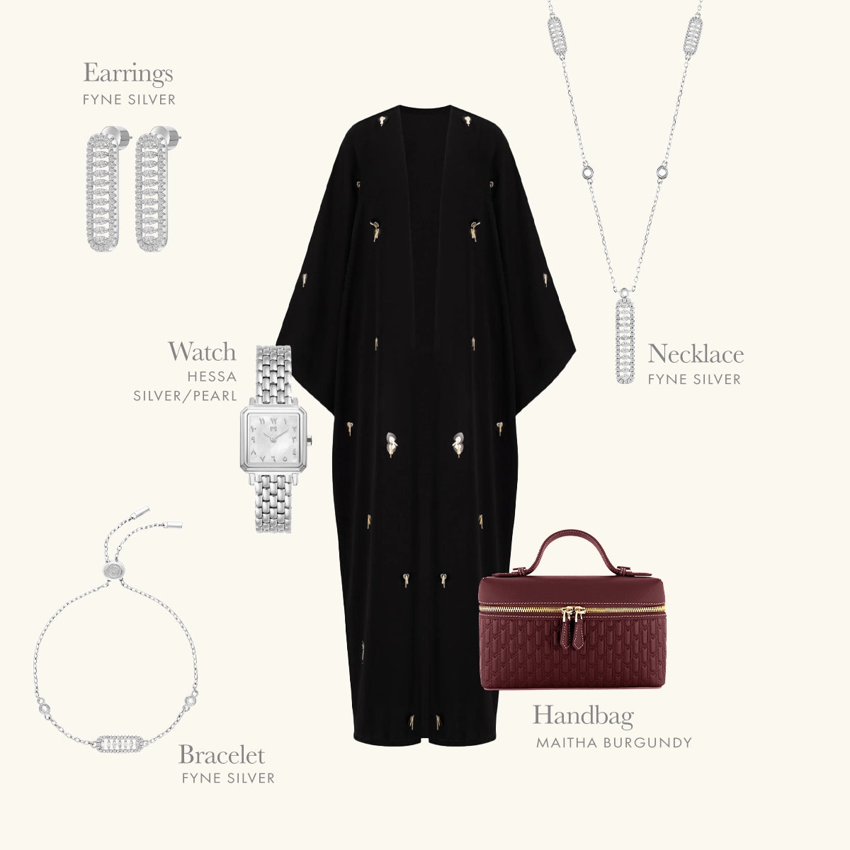 Maitha Handbag / Burgundy