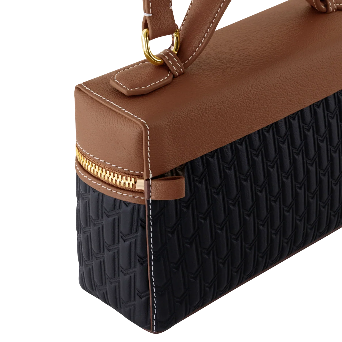 Maitha / Card Holder, Black & Tan - Gift Set