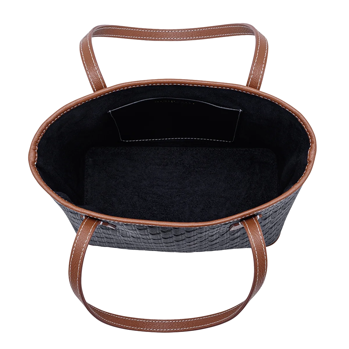 Mini Tote Bag Black / Tan