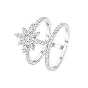 Moonstar / Dual Ring Silver