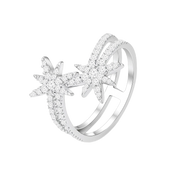 Moonstar / Double Ring Silver