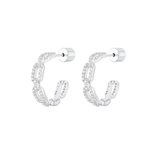 Links / Hoop Earrings Silver