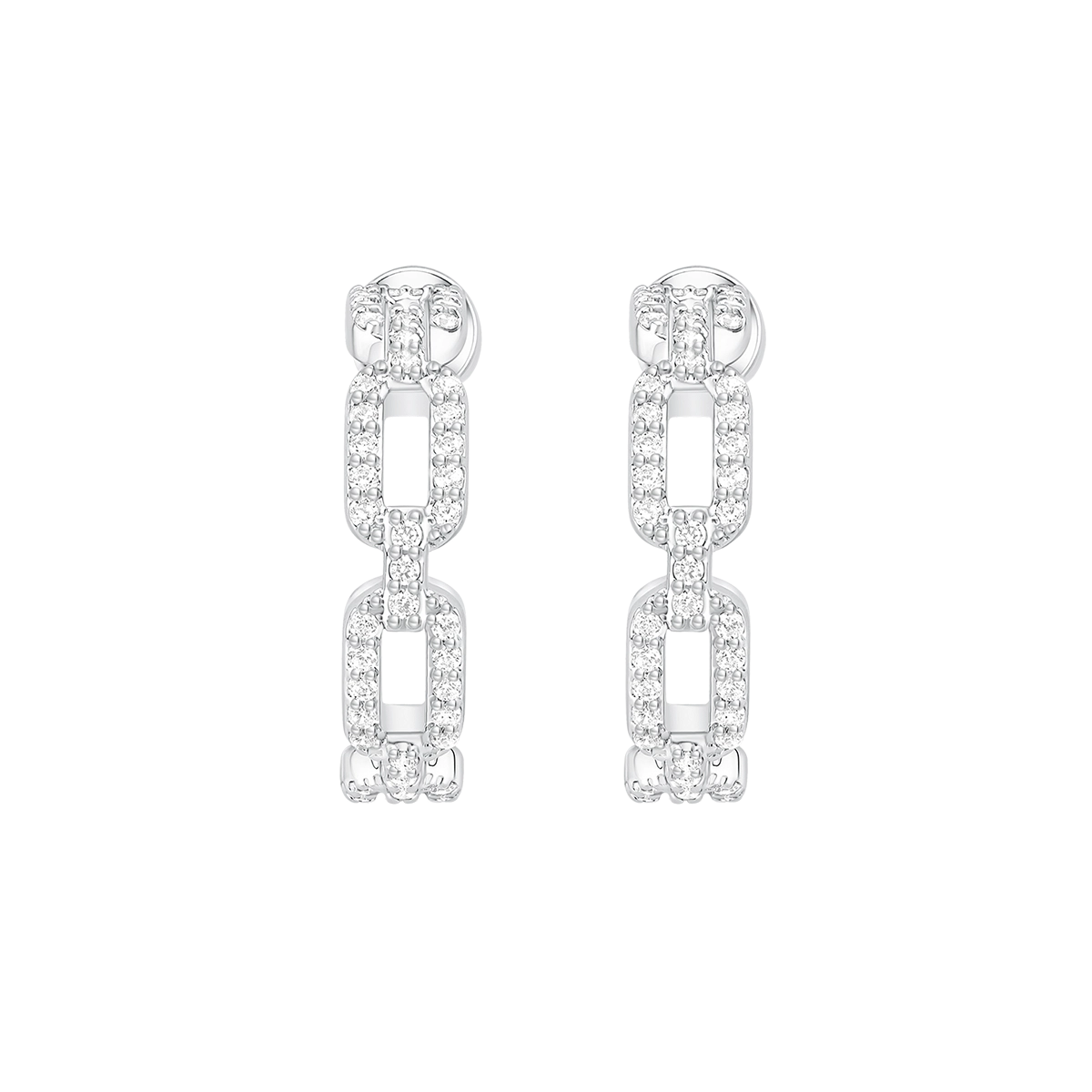 Links / Hoop Earrings Silver