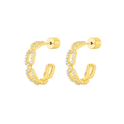 Links / Hoop Earrings Gold