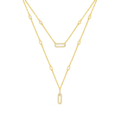 Links / Double Necklace Gold