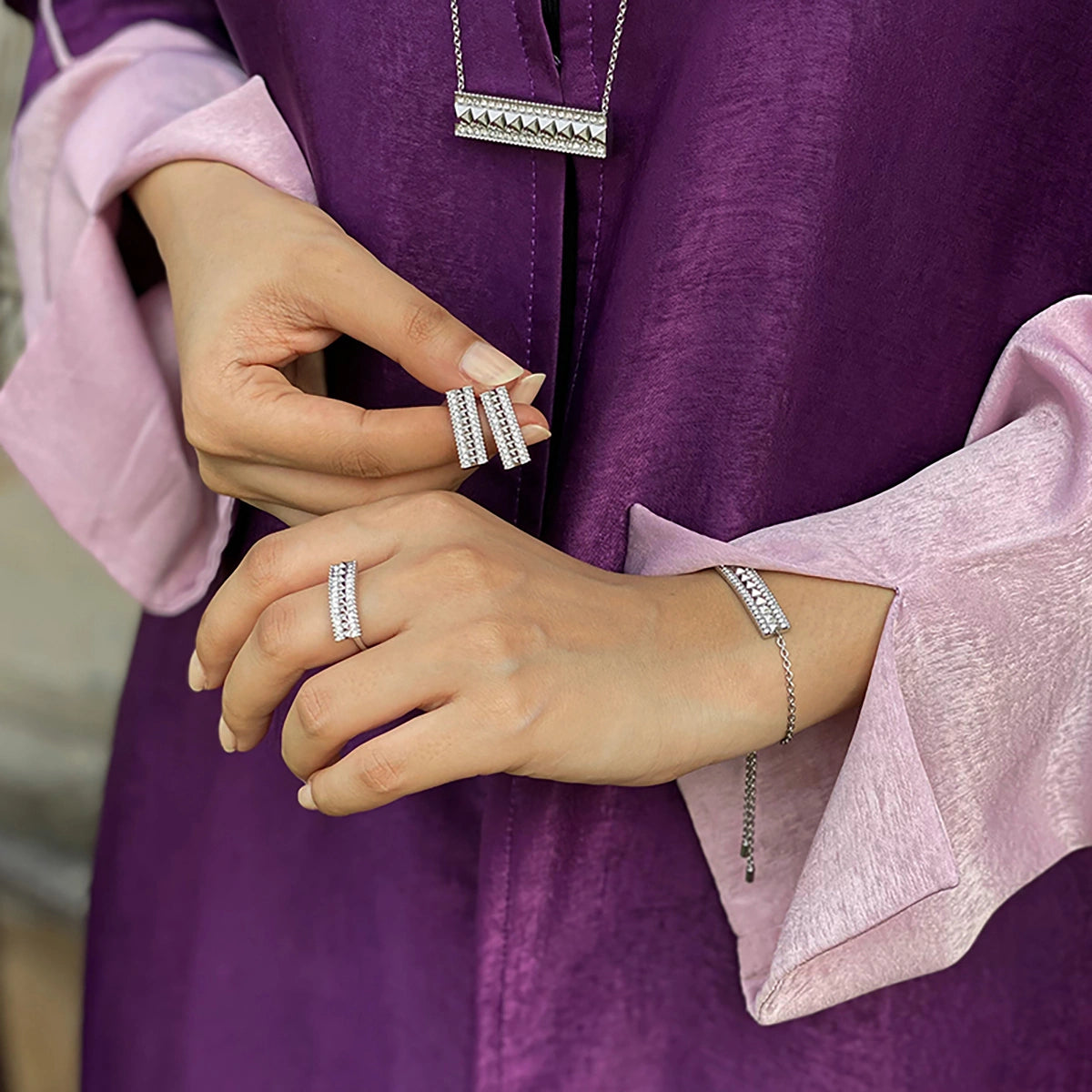 Noora / Earrings Silver