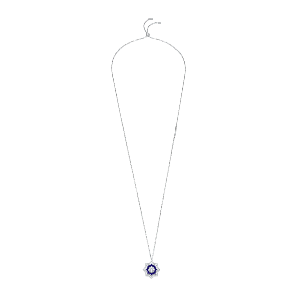 نجم / عُقد اللؤلؤ باللون الازرق الفضي