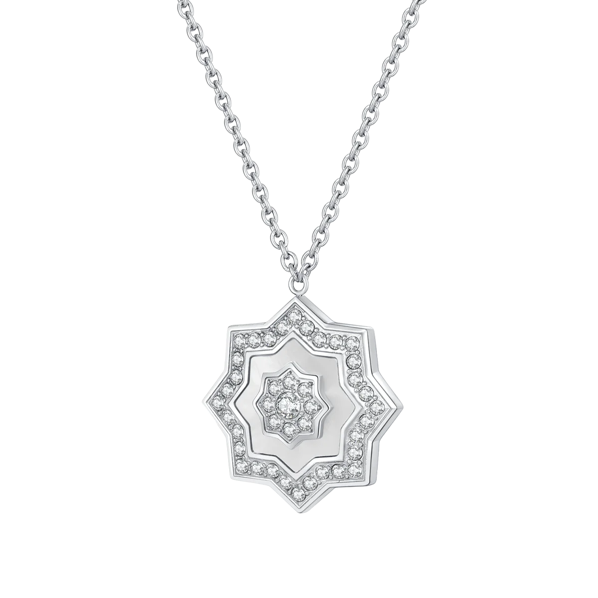 Najm / Necklace Pearl Silver