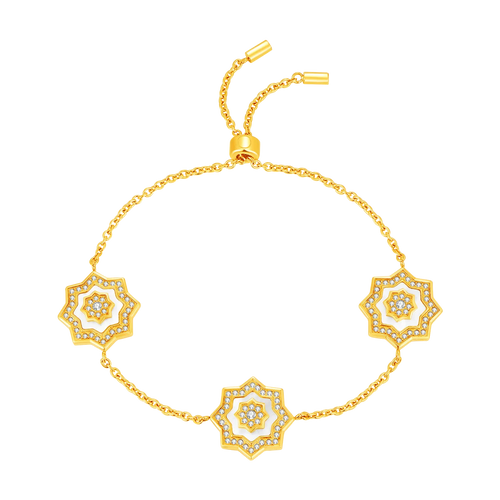 نجم / إسوارة اللؤلؤ باللون الذهبي