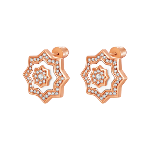 Najm / Earrings Pearl Rose Gold