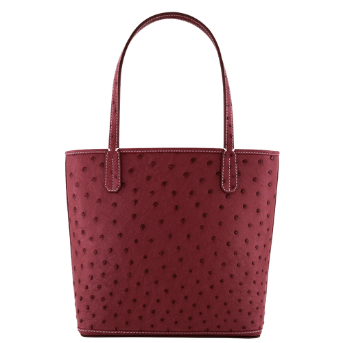 Mini Tote Ostrich Leather / Burgundy
