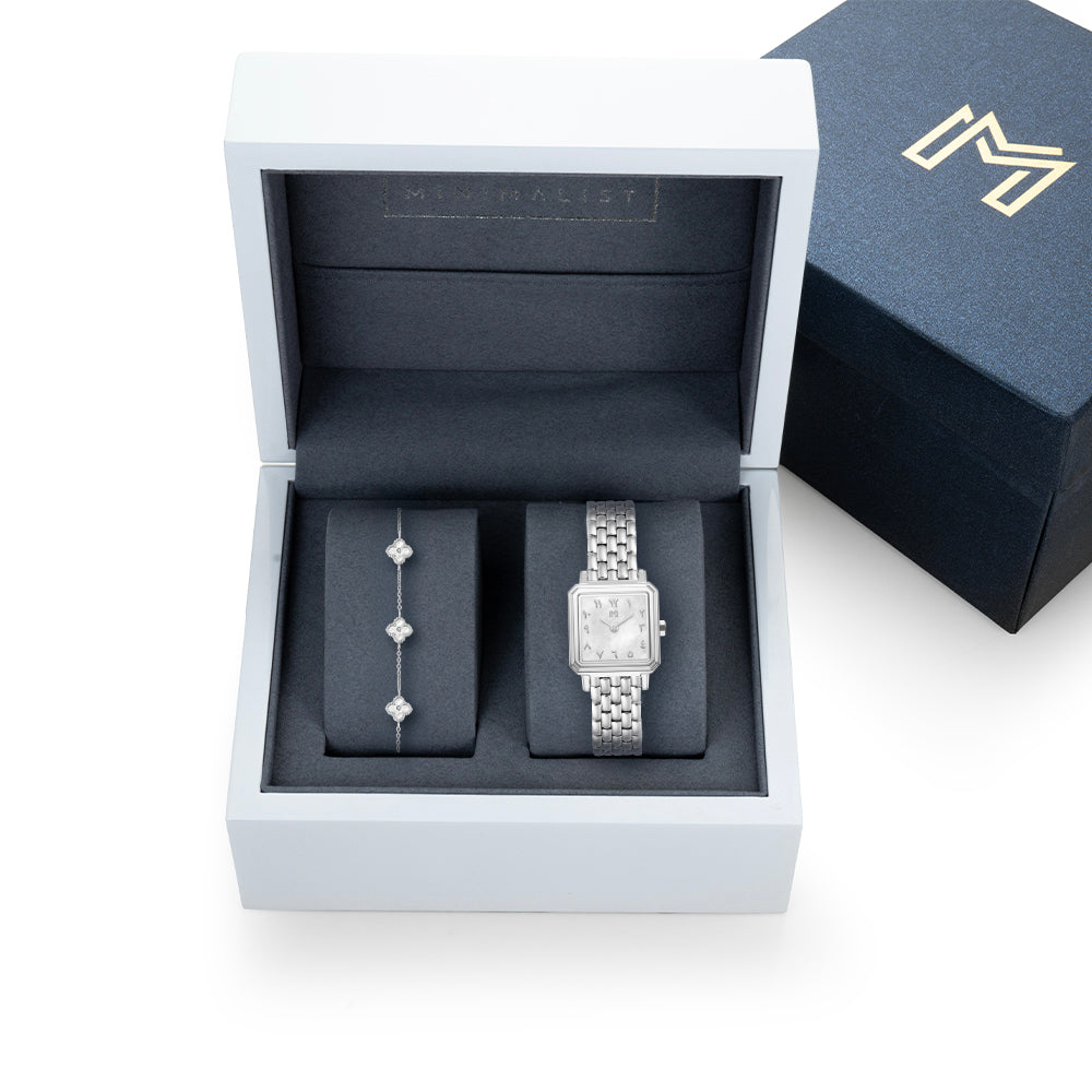 بوكس هديه عبير / طقم  توليب الفضي