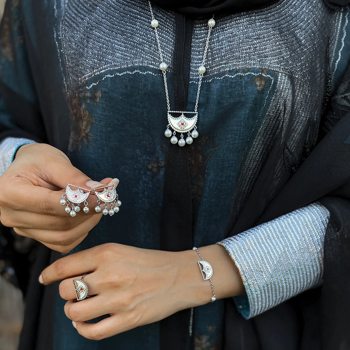 Shnaf / Set Pearl Silver