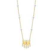 Shnaf / Necklace Pearl Gold